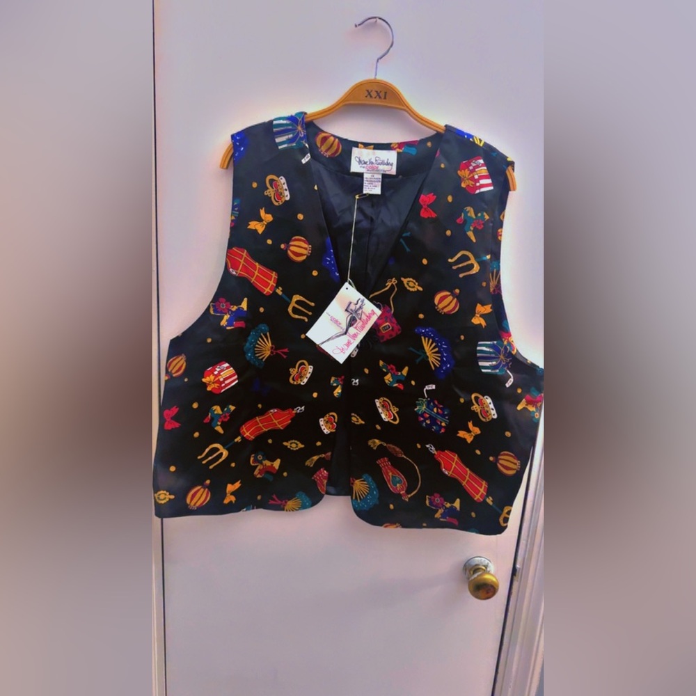 Vintage 90’s Diane Von Furstenberg Vibrant Patterned Vest